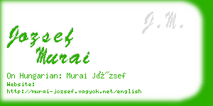 jozsef murai business card